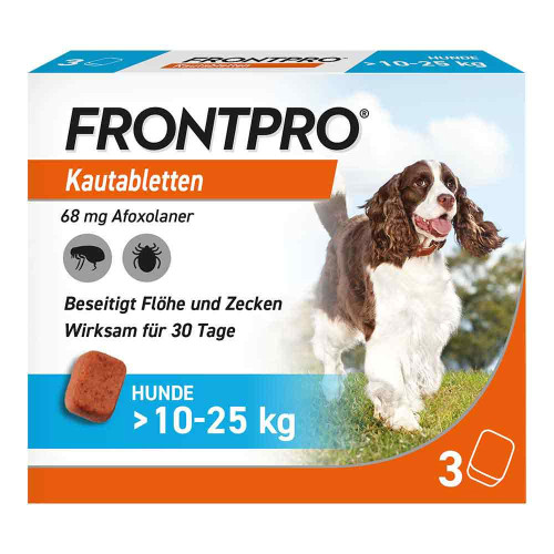 FRONTPRO 68 mg Kautabletten f.Hunde >10-25 kg