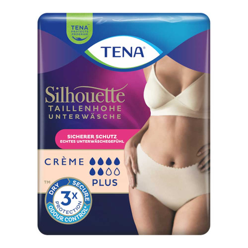 TENA SILHOUETTE plus M creme Inkontinenz Pants
