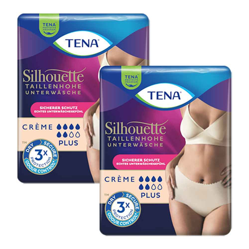TENA SILHOUETTE plus L creme Inkontinenz Pants