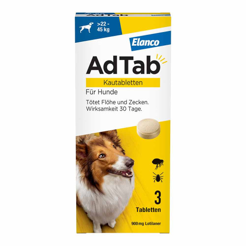 ADTAB 900 mg Kautabletten f&uuml;r Hunde >22-45 kg