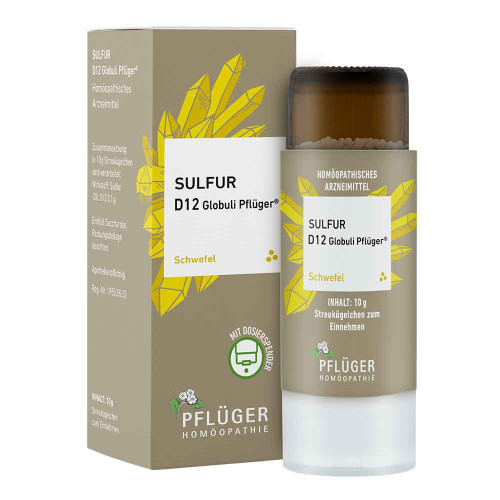 SULFUR D 12 Globuli Pfl&uuml;ger Dosierspender