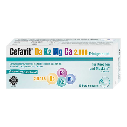 CEFAVIT D3 K2 Mg Ca 2.000 Trinkgranulat