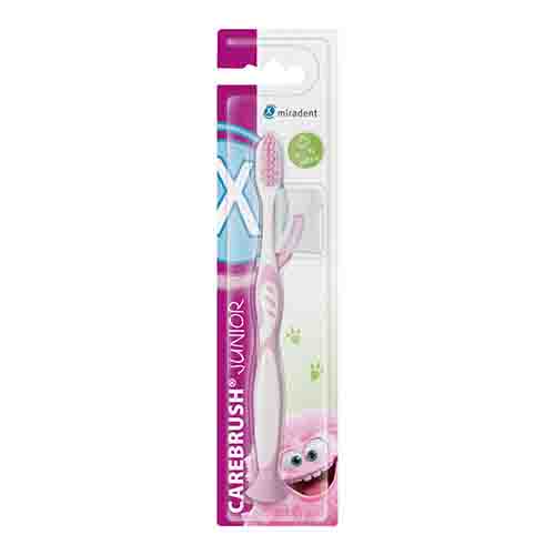 MIRADENT Carebrush Junior Zahnb&uuml;rste 6-12 J.pink