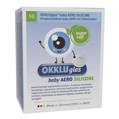 OKKLUGLAS baby AERO SILICONE Uhrglasv.Silikonkleb.