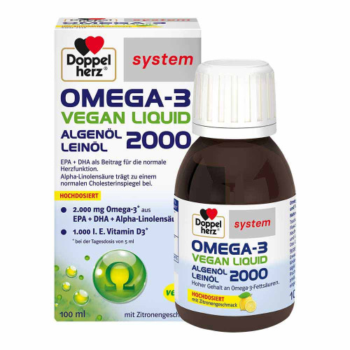 DOPPELHERZ Omega-3 vegan Liquid 2000 system