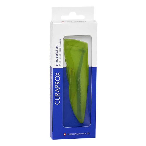 Curaprox Cps459 prime Pock. mit Uhs470 Halt. + 5 B&uuml;rst. Cps 07 - 011