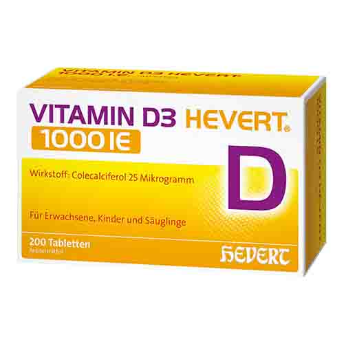VITAMIN D3 HEVERT 1000 I.E. Tabletten