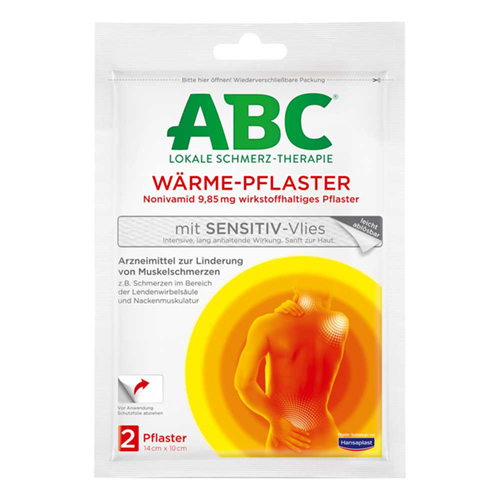 ABC W&auml;rme-Pflaster sensitive-Vlies Hansaplast med