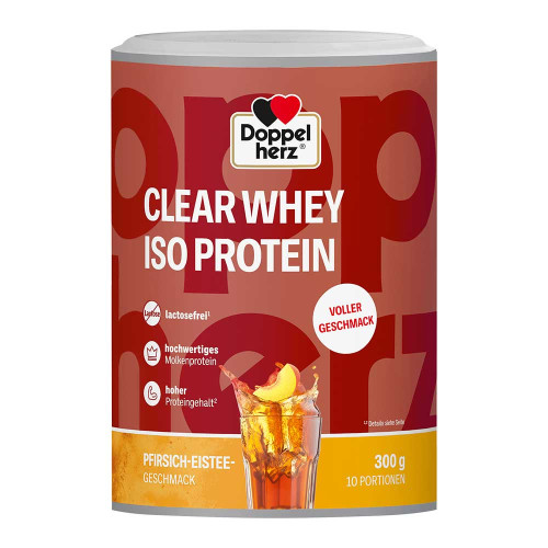 DOPPELHERZ Clear Whey Iso Protein Pfirsich-Eistee