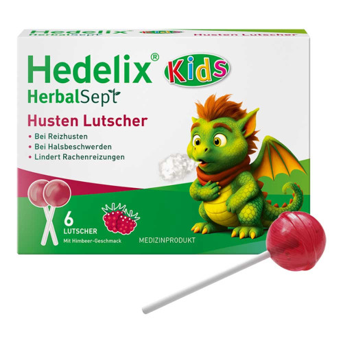 HEDELIX HerbalSept Husten Lutscher Kids