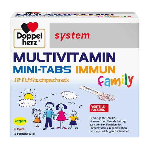 DOPPELHERZ Multivitamin Mini-Tabs family system