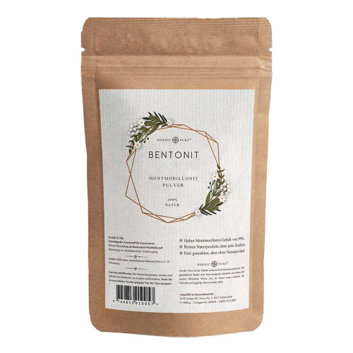 BENTONIT Pulver 95% Montmorillonit Nordic Pure