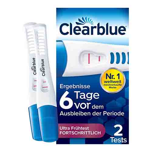 CLEARBLUE Schwangerschaftst.6 Tage vor 2 Hormone